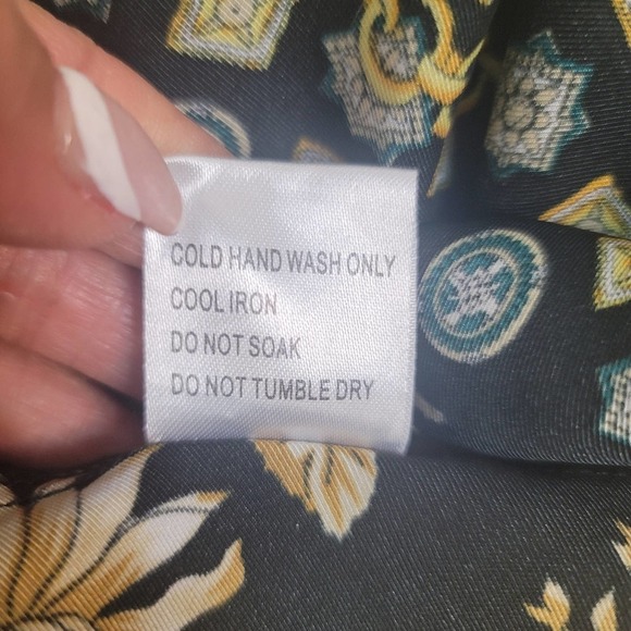 PRINCESS POLLY LUCCI SLIP SILK MINI DRESS GEOMETRIC SPAGHETTI STRAPS BAB… - Picture 4 of 16